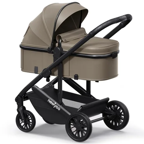 Miniatura 11 de newyoo Nestro 516M - Cochecito infantil convertible con asiento reversible y soporte para tazas, cochecito 2 en 1 orientado hacia atrás desde recién
