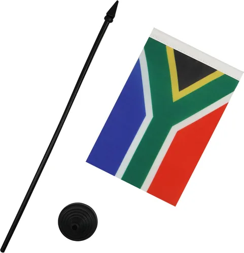 Miniatura 179 de AZ FLAG Sierra Leone Bandera de mesa 5'' x 8'' - Bandera de escritorio de Sierra Leona 21 x 14 cm - Bastón y base de plástico negro
