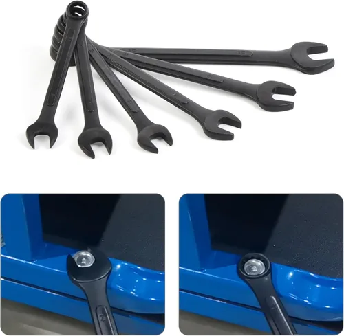 Miniatura 4 de Juego de 16 piezas de llaves combinadas métricas de 6mm a 32mm con bolsa enrollable