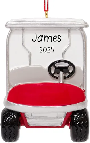 Miniatura 14 de Adorno de Navidad personalizado de golf 2026 18 hoyo, agujero en uno con bola y decoración de bandera para árbol de Navidad Regalo de recuerdo