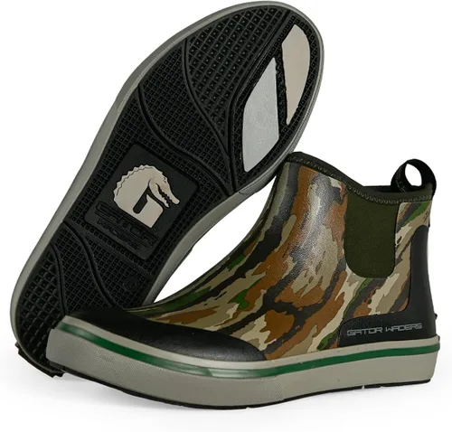 Miniatura 81 de Gator Waders Botas de campamento para hombre, zapatos impermeables hasta el tobillo para lluvia y barro, pesca, caza y ropa de campamento