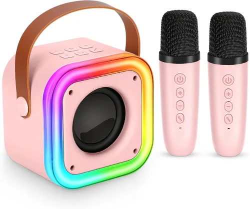 Miniatura 12 de Mini máquina de karaoke para niños, juguetes y regalos para niñas, micrófono inalámbrico de karaoke para niños de 4, 5, 6, 7, 8, 9, 10, 11, 12 años