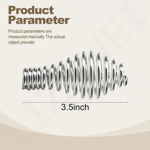 Miniatura 2 de Manija de puerta de resorte para estufa de pellets de barbacoa, 2 piezas (diámetro máximo: 1-3/4 ", longitud: 3-1/2", para varilla de 1/2") Uso
