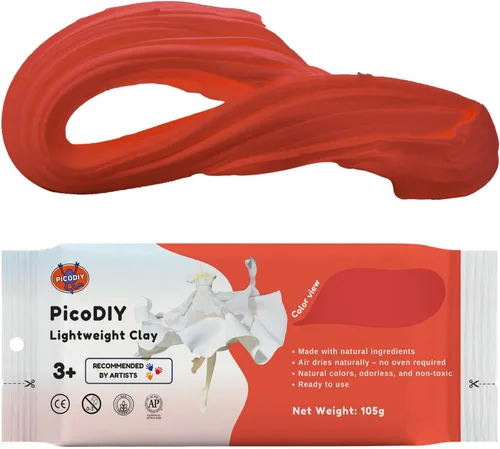Miniatura 9 de Arcilla ligera - Arcilla de secado al aire, ultra ligera y suave, segura y no tóxica, moldeable y flexible, arcilla de modelado DIY para figuras