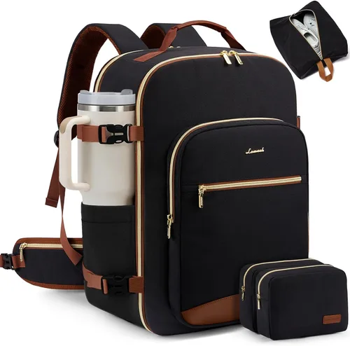 Miniatura 18 de LOVEVOOK Mochila de viaje para llevar a bordo, Mochilas de viaje