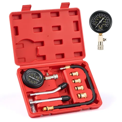 Miniatura 11 de Orion Motor Tech Kit de prueba de compresión y fugas de 51 piezas para motores de gasolina y diésel, kit de prueba de fugas de cilindro con doble