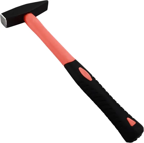 Aicosineg Martillo de pein cruzado de 12 pulgadas, martillo de herrero de acero de alto carbono, cabeza oblicua cuadrada, martillo de reparación de