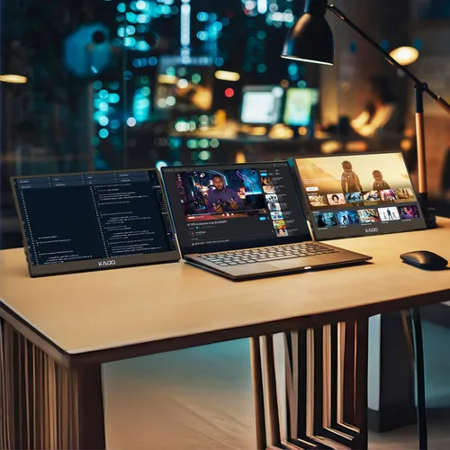 Miniatura 6 de Kado Monitor portátil FHD de 15.6 pulgadas para laptop, segunda pantalla de 1080p IPS 1920 x 1080, extensor de pantalla de computadora portátil HDMI
