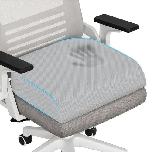 Miniatura 27 de TranquilRelax - Cojín grande para asiento de espuma viscoelástica para largas horas de sentado en silla de oficina, asiento de coche, almohadilla