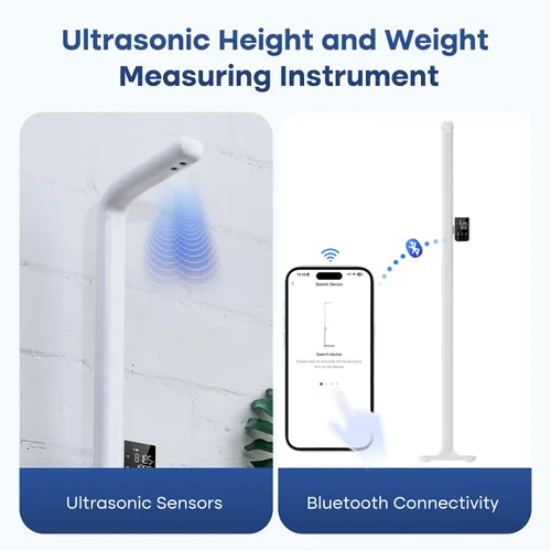 Miniatura 3 de GE Escala digital para médicos IMC: Escala electrónica ultrasónica de altura y peso 76 "Dispositivo de medición de altura Peso corporal preciso 485