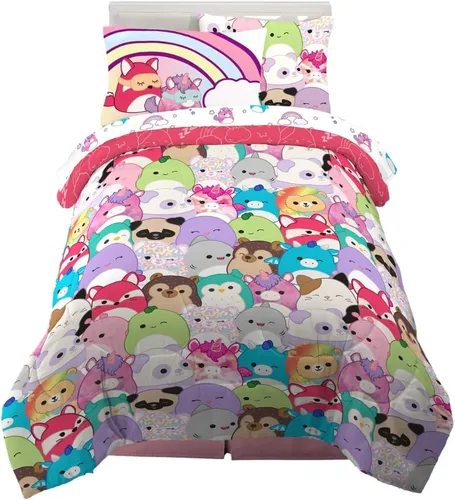 Miniatura 106 de Franco - Juego de ropa de cama para niños, edredón y sábanas supersuaves con funda de almohada, 5 piezas, tamaño individual, Jurassic World, 6A1348