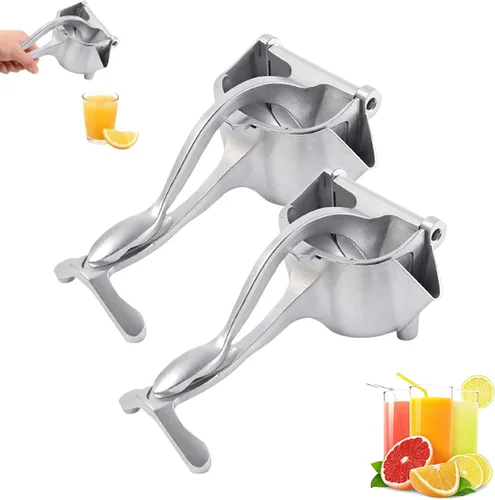 Miniatura 8 de Extractor de jugo de fruta fresca de aleación de aluminio, exprimidor manual de limón con agarre ergonómico para naranja, cítricos, granada, lima