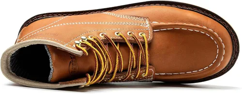 Miniatura 4 de Botas de trabajo para hombre - Botas de trabajo de 6 pulgadas con punta de cuña suave, Botas de trabajo impermeables para hombre Amarillo