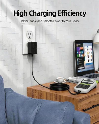 Miniatura 6 de Reemplazo del adaptador de CA de 9 V con certificación UL para Brother P-Touch PT-D210 PT-D220 PT-D200 PT-D215E PTH110 PT-1280 PT-1290 PT-1880