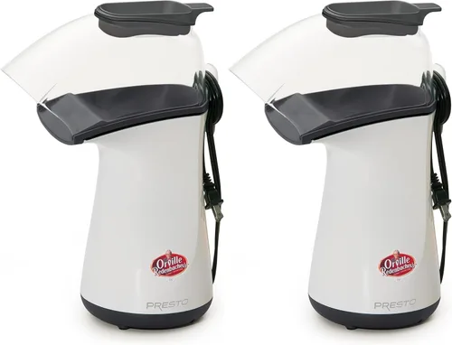 Miniatura 9 de Presto 04869 Popcorn - Taza medidora integrada + mantequilla derretida, fácil de limpiar, envoltura de cable integrada, 18 tazas, aguamarina/blanco