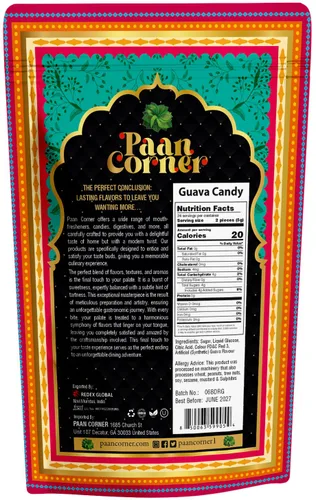 Miniatura 2 de Paan Corner Caramelo de guayaba amarood, ingredientes limpios, 4.23 oz