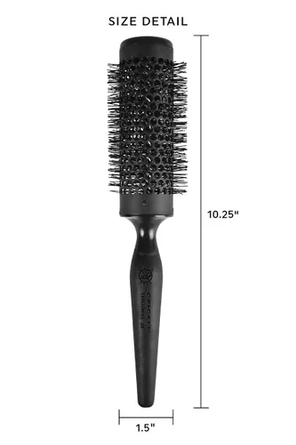 Miniatura 4 de Cricket Cepillo térmico de cerámica soplado #38 de 1.5 pulgadas, sin estática, cepillo de pelo para secar con soplado, barril de cerámica sin