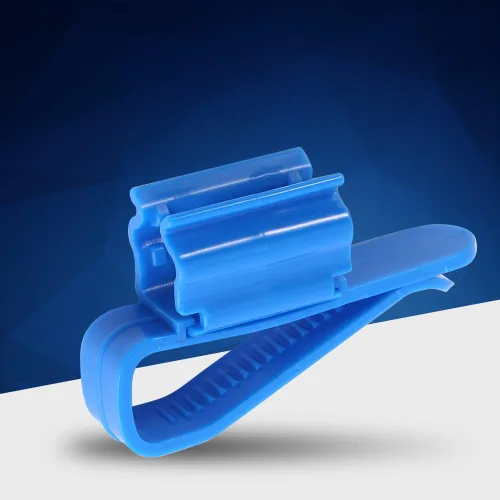 Miniatura 6 de 2 unids Clip ajustable diseño de plástico azul multifuncional tubería de agua Clip de fijación clip de montaje de peces ajustable Clip de montaje