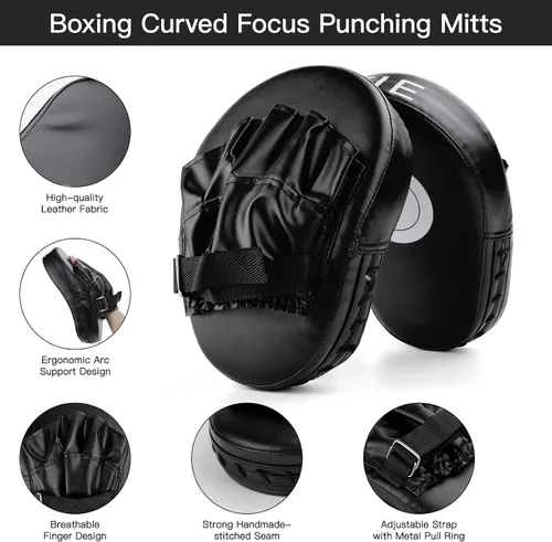 Miniatura 3 de Juego de guantes de boxeo 3 en 1, guantes de boxeo, juego de guantes de karate para niños, almohadilla de brazo para principiantes, guantes de boxeo