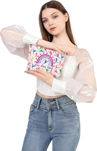 Miniatura 7 de WSNANG Baton Twirler Bolsa de cosméticos Live Love Twirler Bolsa de maquillaje Twirler Regalo para mamá Regalo de Baton Girando Regalo Gimnasta
