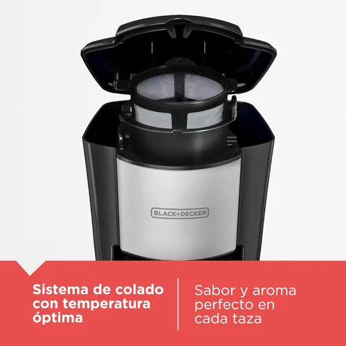 Miniatura 5 de Black + Decker cafetera, individual (de una sola ración), Negro, CM618