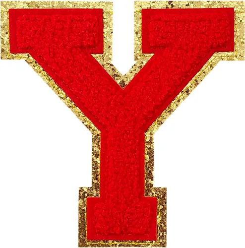 Miniatura 168 de GYGYL - 3 parches de letras deportivas de felpilla con purpurina, parches para planchar de tamaño grande para decoración de disfraces