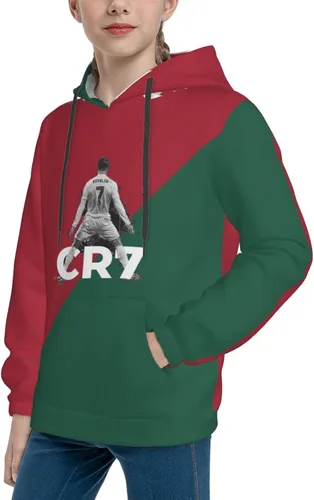 Miniatura 7 de Luja Dling Ronaldo #7 - Sudadera con capucha para adolescentes con bolsillo