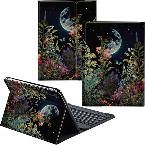 Miniatura 40 de Funda para Samsung Galaxy Tab S6 Lite 2022/2020 Teclado inalámbrico desmontable y cubierta de soporte de piel sintética Funda protectora