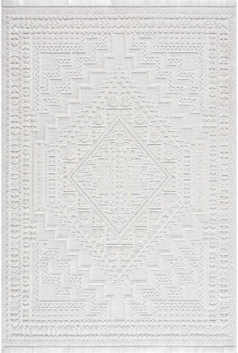 Miniatura 8 de Hauteloom Ethereal - Alfombra de pasillo con borde geométrico de medallón de diamante, estilo bohemio de transición, tribal azteca del suroeste