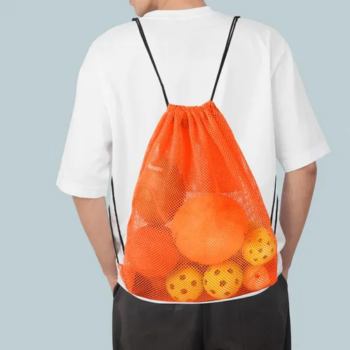 Miniatura 60 de GSE Games & Sports Expert Bolsa de malla con cordón para béisbol, pelotas de pickleball, pelotas de golf, gimnasio, equipo de natación, lavandería