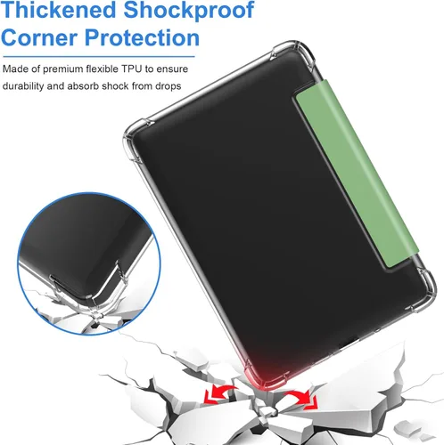 Miniatura 4 de HGWALP Funda para Kindle de 6 pulgadas (11ª generación-2024/2022), ultra transparente, suave, flexible, transparente, carcasa trasera de TPU