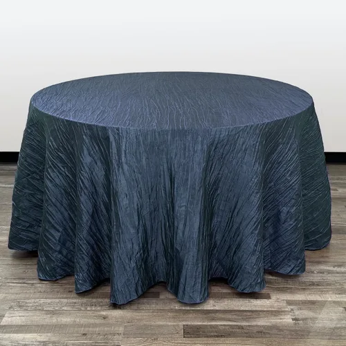 Miniatura 54 de Your Chair Covers - Mantel redondo de tafetán arrugado de 132 pulgadas - Mantel de comedor color champán, brillante aplastado para bodas, fiestas