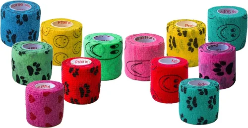 Miniatura 49 de Cinta adhesiva para veterinarios (negro) (paquete de 2) (2 pulgadas x 15 pies), autoadhesiva, adherente, cohesiva, flexible, autoadhesiva, rollo