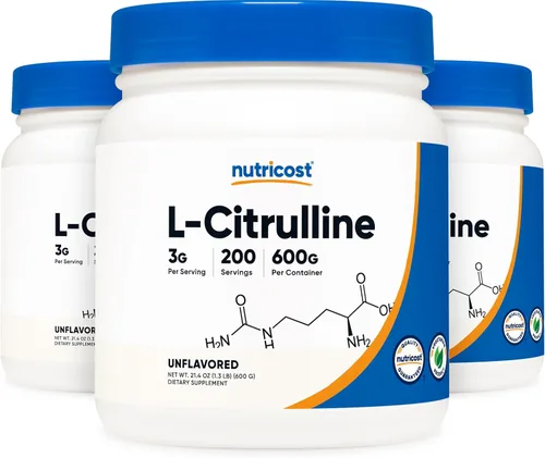 Miniatura 6 de Nutricost L-citrulina pura (base) en polvo 8.82 oz