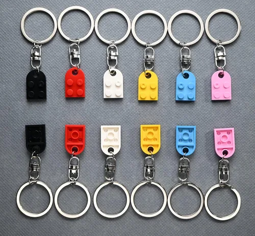 Miniatura 6 de Llavero de ladrillo a juego para parejas, bonito juego de llaveros en forma de corazón, dulces regalos para novia, novio, amistad