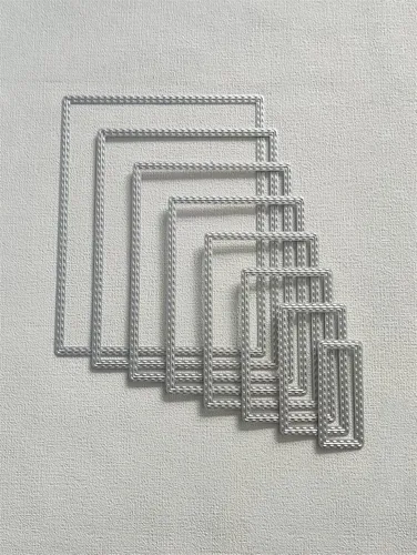 Miniatura 3 de Troqueles para álbumes de recortes, marco de capas de corte de metal para hacer tarjetas, plantilla de perforación de manualidades de papel, 8