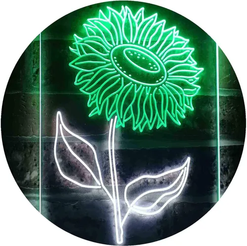 Miniatura 19 de ADVPRO Letrero de neón LED de doble color para sala de girasol, azul y rojo, 8.5 x 12 pulgadas st6s23-i3533-br