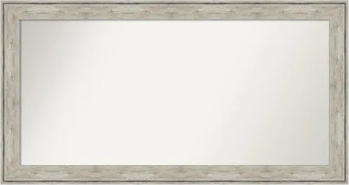Miniatura 67 de Amanti Art Espejo de baño plateado para sobre fregadero, 28 x 47 pulgadas, espejo rectangular de plata imperial, marco de madera tradicional de gran