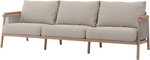 Acanva Moderno sofá de aluminio para todo tipo de clima para patio al aire libre con cojines gruesos, tela de olefina, muebles de patio trasero,