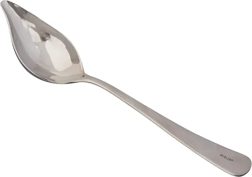 Miniatura 10 de Mercer Culinary Cuchara pequeña para saltear de acero inoxidable 18-8 con boquilla, 0.4 onzas, plata