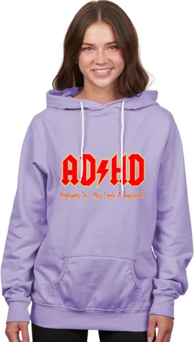 Miniatura 70 de Go All Out Sudadera con capucha para hombre y mujer con texto en inglés "Highway To Hey Look A Squirrel