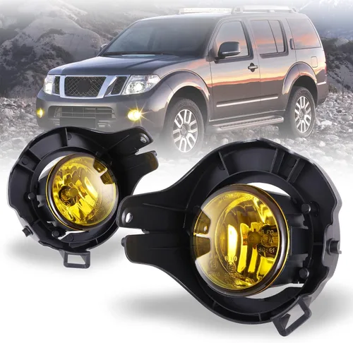 Miniatura 9 de Cubiertas de luces antiniebla para Nissan Frontier 2005-2009, Nissan Pathfinder 2005-2012 (con parachoques pintado) OEM antiniebla de repuesto