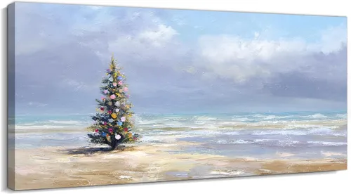Miniatura 19 de GUTTATY Lienzo decorativo para pared, cuadros del océano, pintura de arte costero para decoración de pared de sala de estar, póster de mar, arte