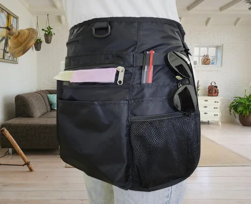 Miniatura 6 de Bafelia Delantal de limpieza impermeable con 8 bolsillos, suministros de uniforme de limpieza, delantal de trabajo duradero para disfraz