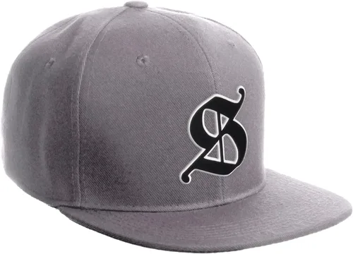 Miniatura 994 de Daxton Gorra clásica con visera de billete plano con letras del alfabeto inglés antiguo de la A a la Z