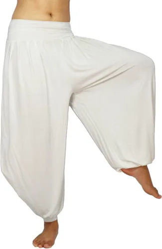 Miniatura 32 de Lovely Creations Pantalones holgados con cintura elástica y harem Aladdin para mujer
