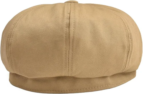 Miniatura 4 de BOTVELA Gorra plana de 8 piezas para hombre, 100% algodón, Gatsby Ivy Golf Cabbie