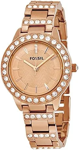 Miniatura 5 de Fossil Womens Jesse Stainless Steel Crystal-Accented Dress Quartz Watch