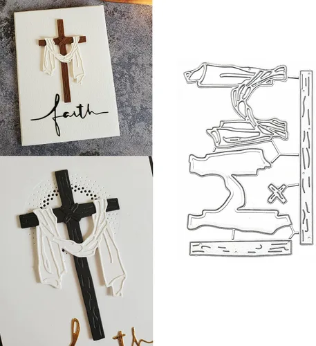 Miniatura 2 de 1 troquel de corte de alas de estrella de ángel en la luna, plantillas de corte de metal DIY Scrapbooking Artist Troqueles de corte para álbumes
