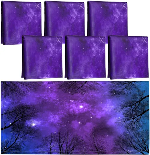 Miniatura 8 de Hortsun 6 piezas de cubiertas magnéticas de luz fluorescente, cubiertas magnéticas de luz de aula de 4 x 2 pies para sombra fluorescente